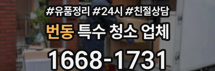 번동 특수 청소 업체
