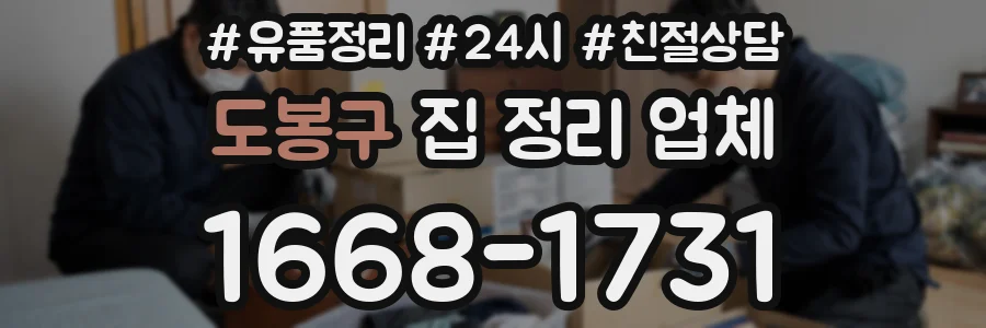 도봉구 집 정리 업체