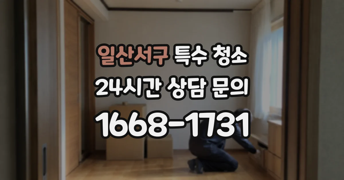 일산서구 특수 청소