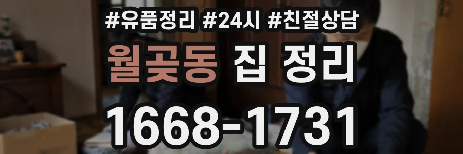 월곶동 집 정리