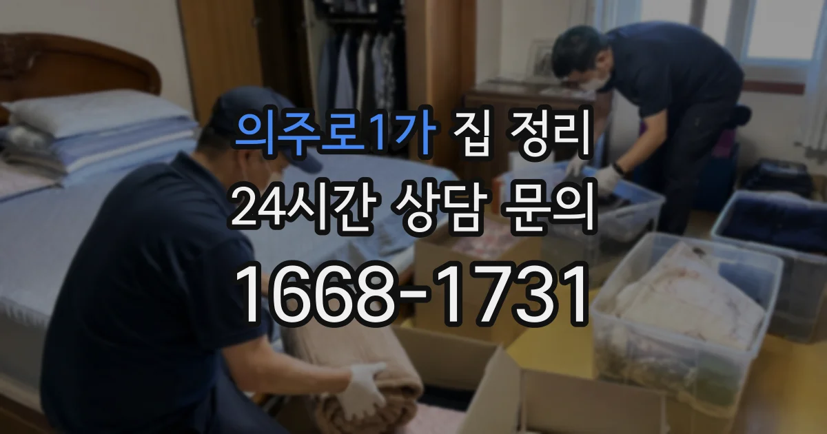 의주로1가 집 정리