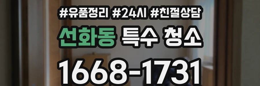 선화동 특수 청소