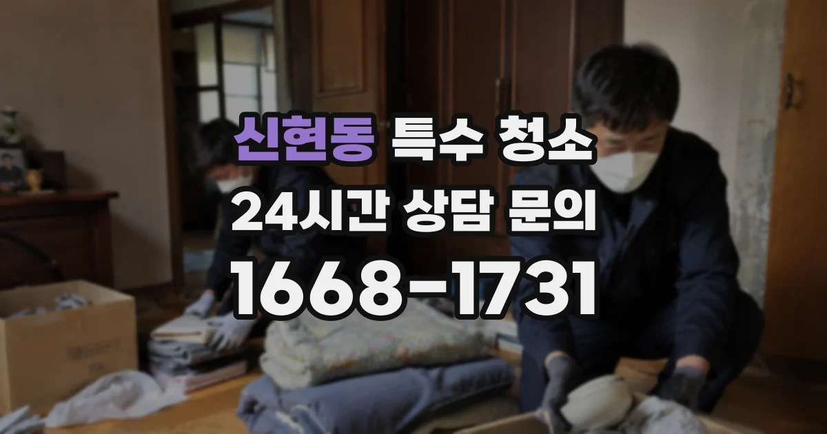 신현동 특수 청소