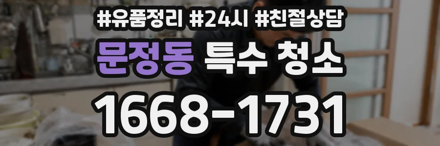 문정동 특수 청소