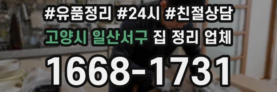 고양시 일산서구 집 정리 업체