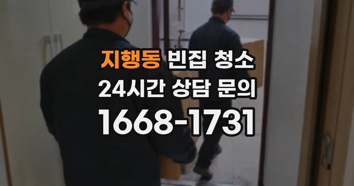 지행동 빈집 청소