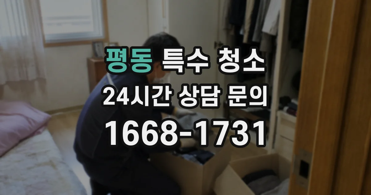 평동 특수 청소