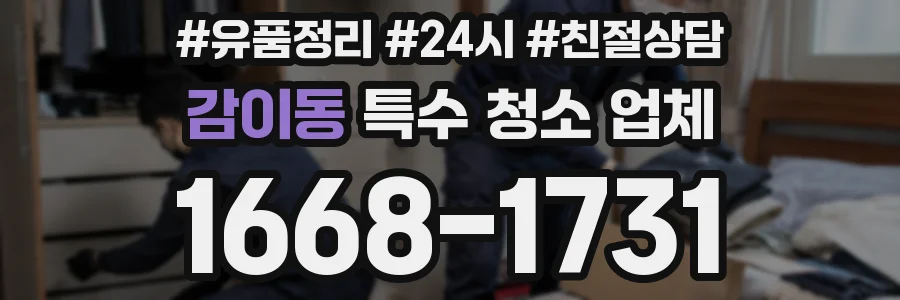 감이동 특수 청소 업체