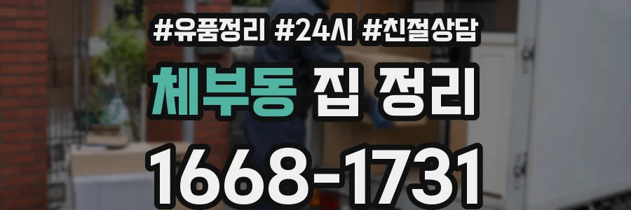 체부동 집 정리