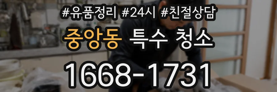 중앙동 특수 청소