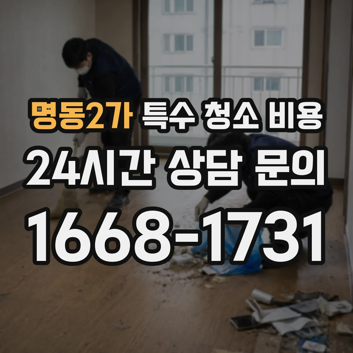 명동2가 특수 청소 비용