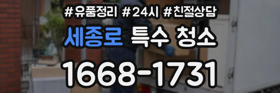 세종로 특수 청소