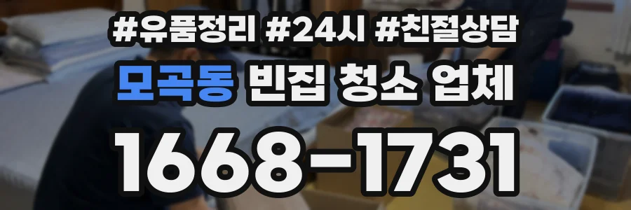 모곡동 빈집 청소 업체