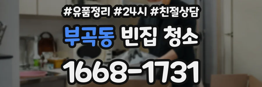 부곡동 빈집 청소