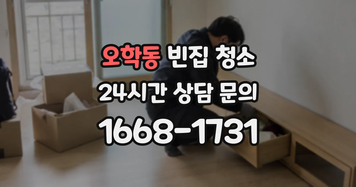 오학동 빈집 청소
