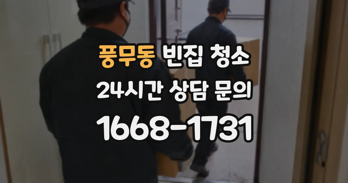 풍무동 빈집 청소