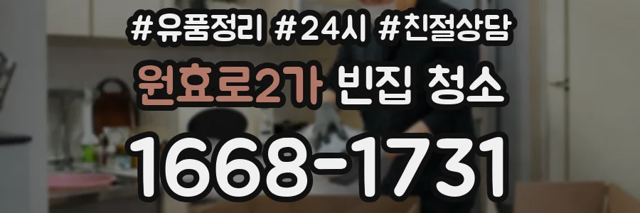 원효로2가 빈집 청소