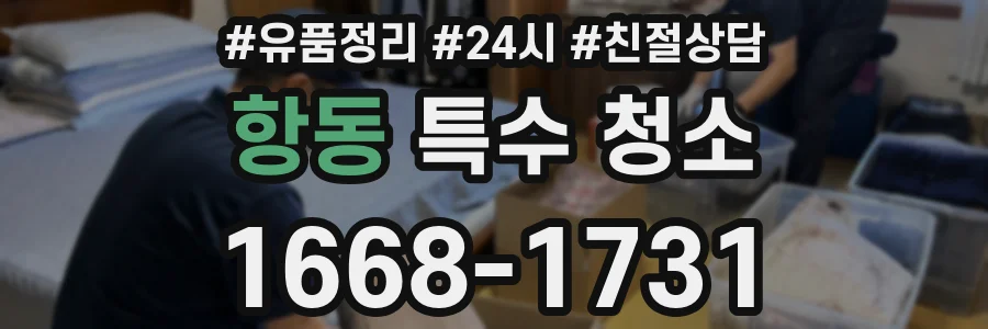 항동 특수 청소
