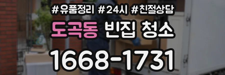 도곡동 빈집 청소