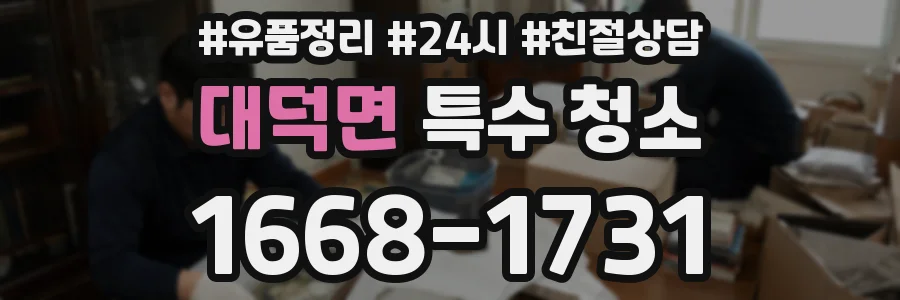 대덕면 특수 청소