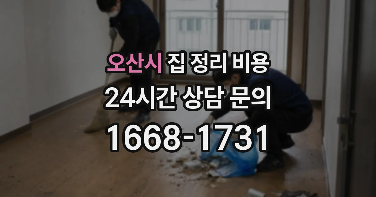 오산시 집 정리 비용