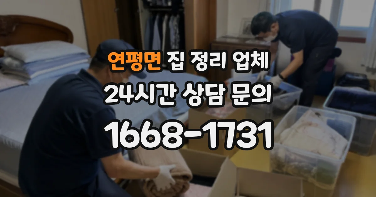 연평면 집 정리 업체