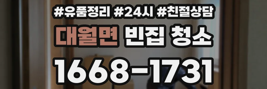 대월면 빈집 청소