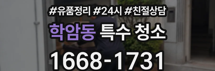 학암동 특수 청소