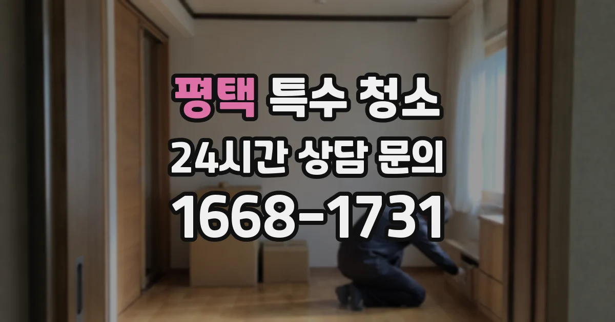 평택 특수 청소