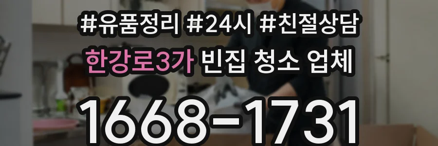 한강로3가 빈집 청소 업체