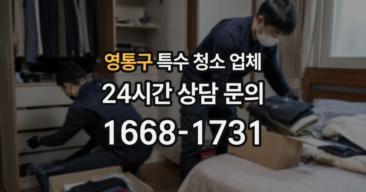 영통구 특수 청소 업체