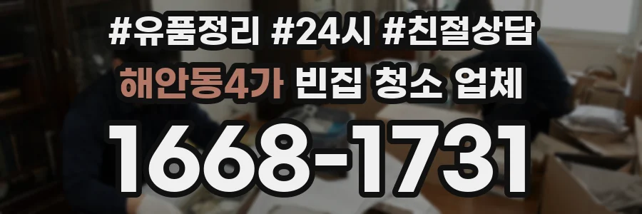 해안동4가 빈집 청소 업체