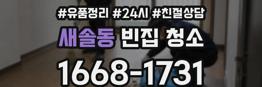 새솔동 빈집 청소
