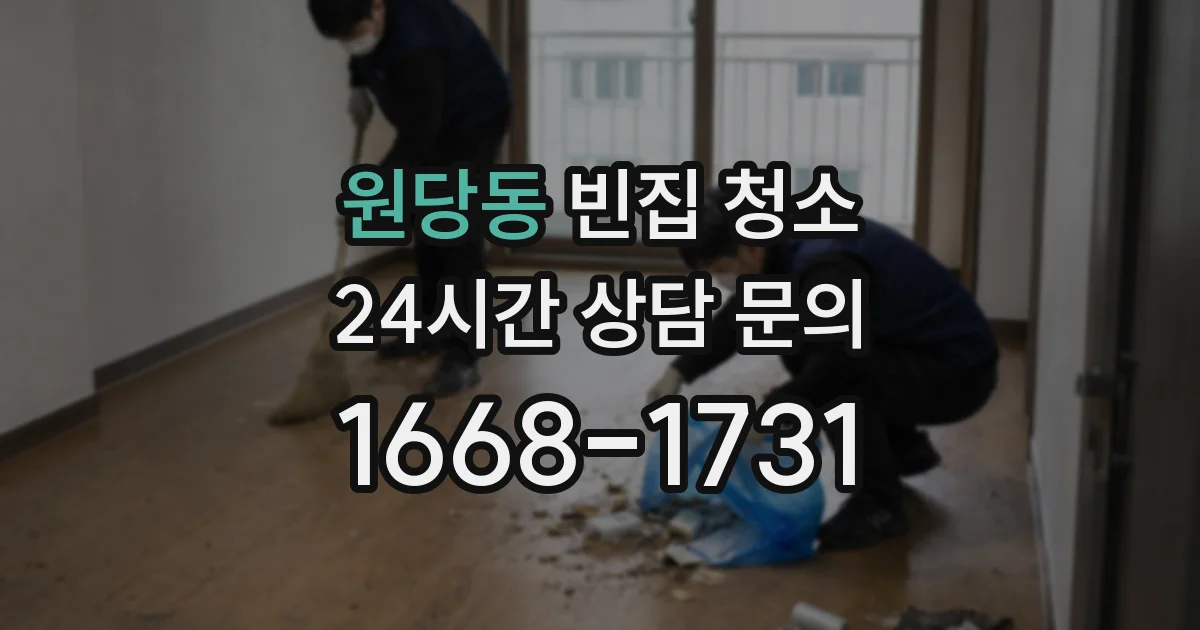 원당동 빈집 청소