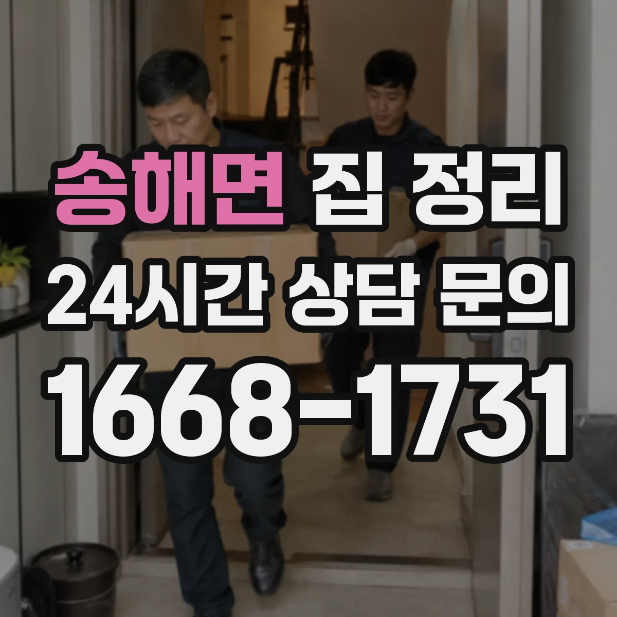 송해면 집 정리