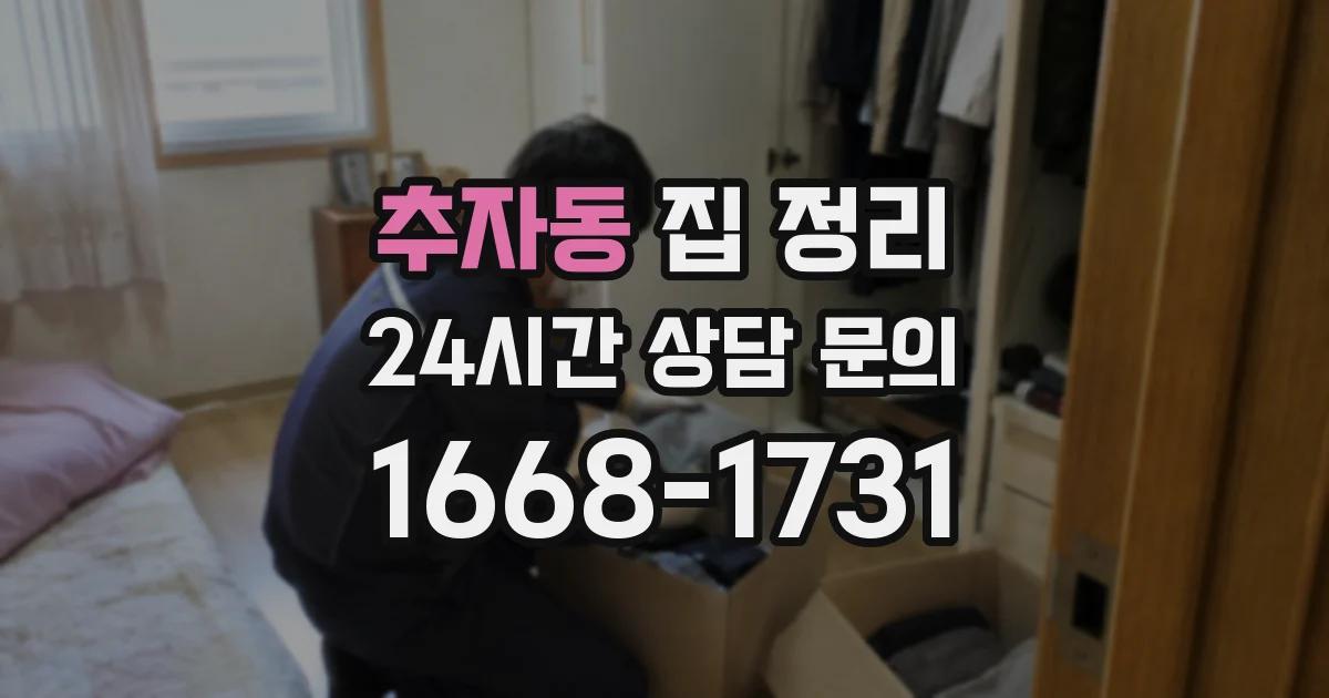 추자동 집 정리