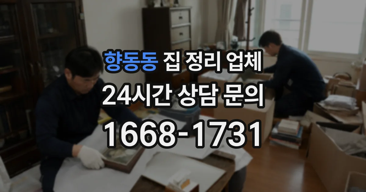 향동동 집 정리 업체