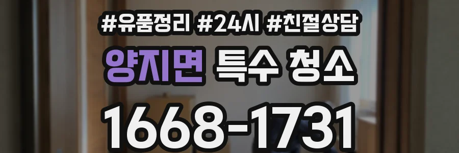 양지면 특수 청소
