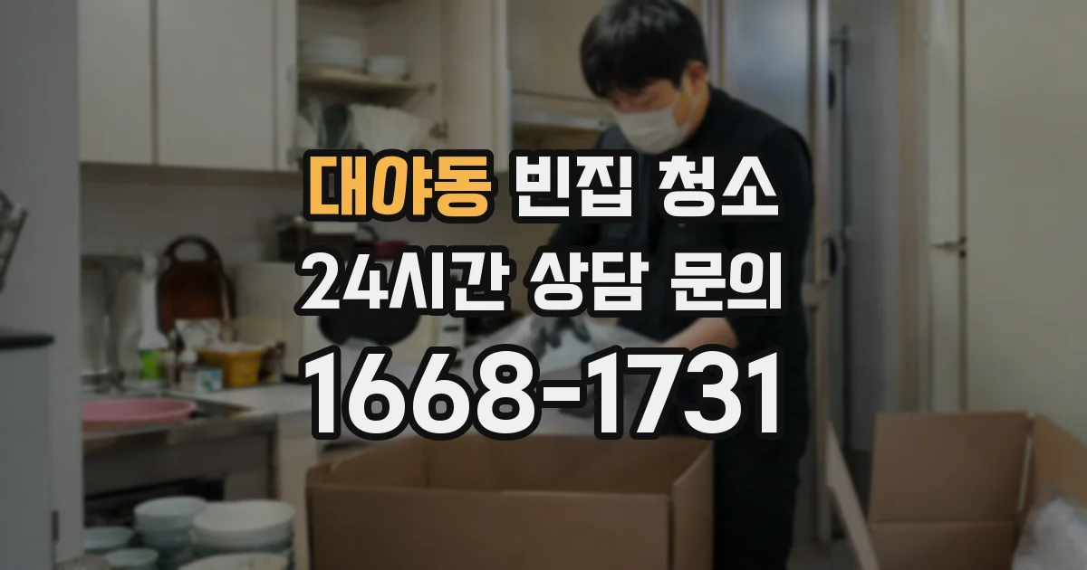 대야동 빈집 청소