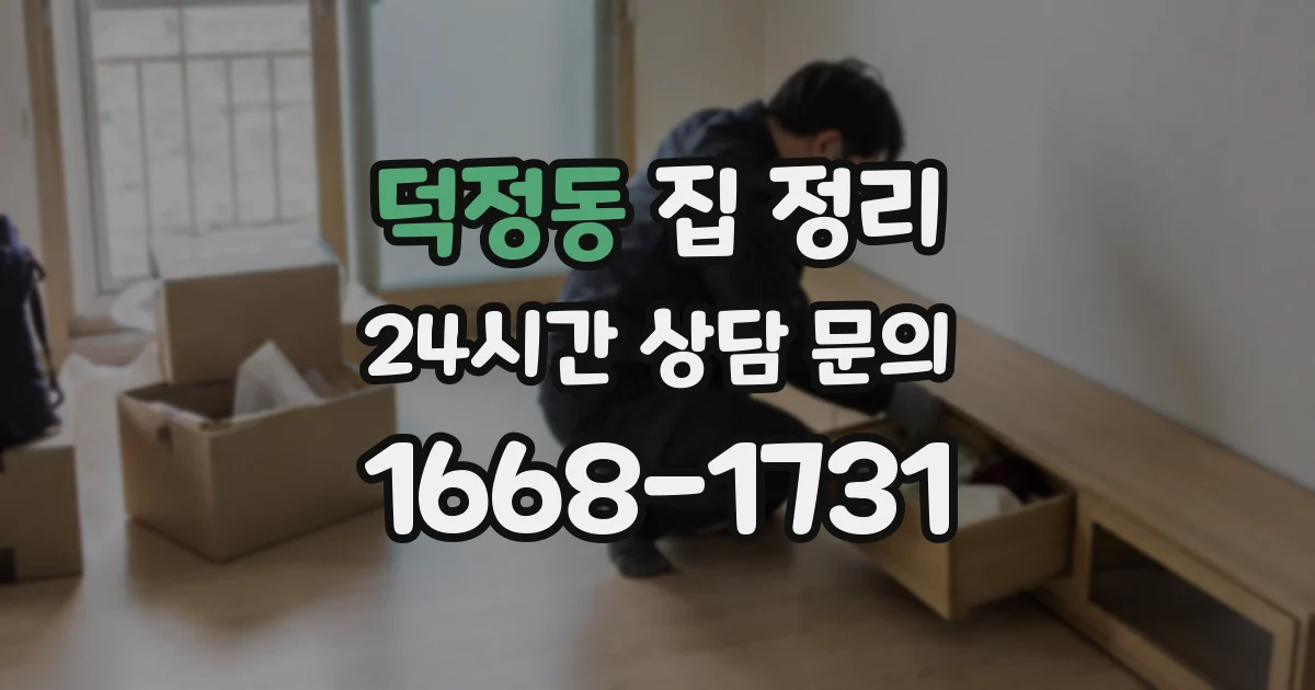 덕정동 집 정리