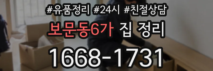 보문동6가 집 정리