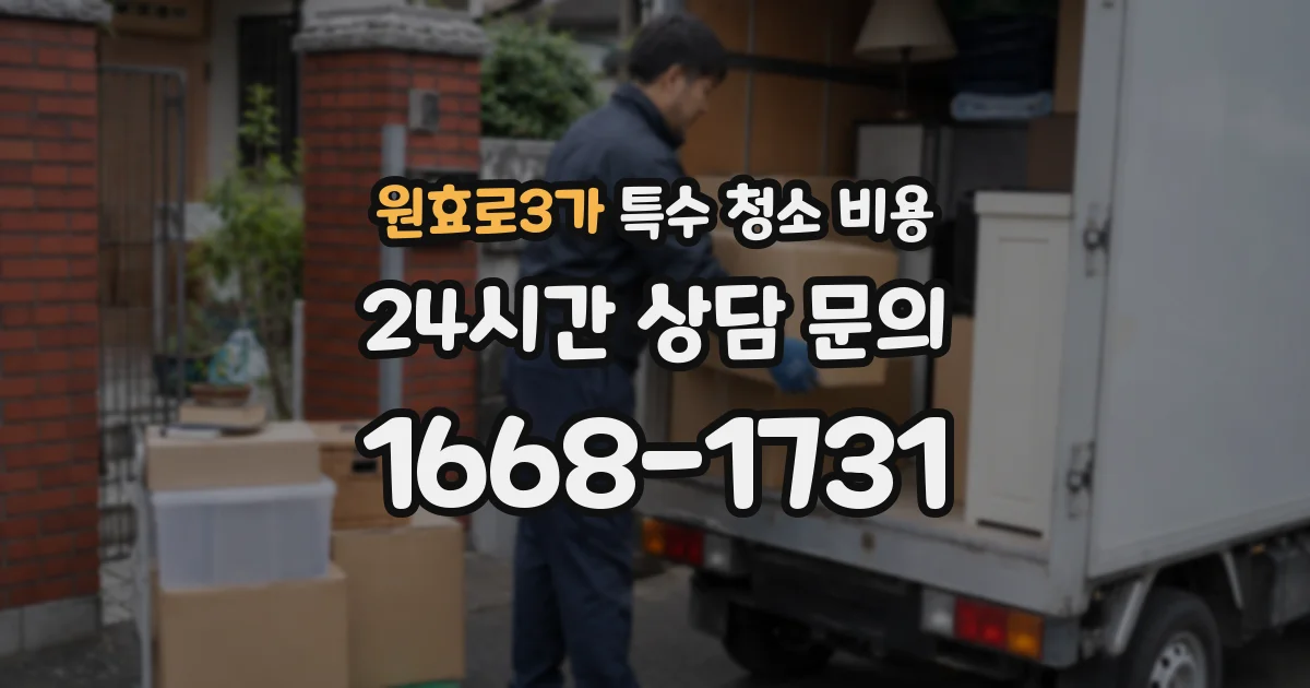 원효로3가 특수 청소 비용