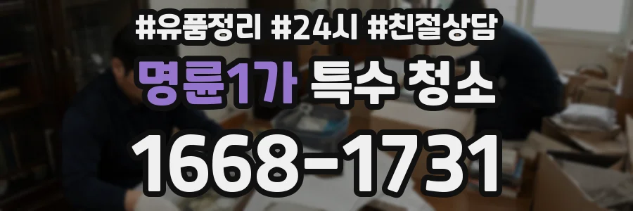 명륜1가 특수 청소