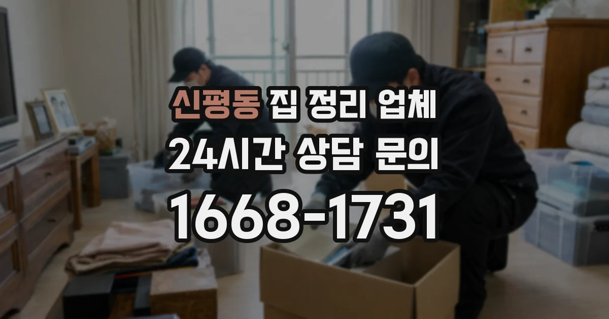 신평동 집 정리 업체