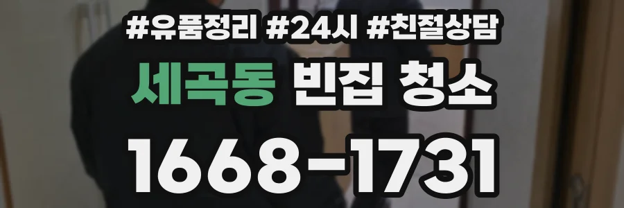 세곡동 빈집 청소