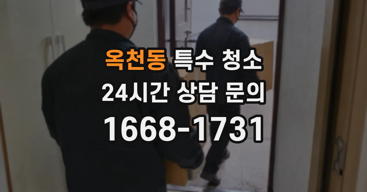 옥천동 특수 청소
