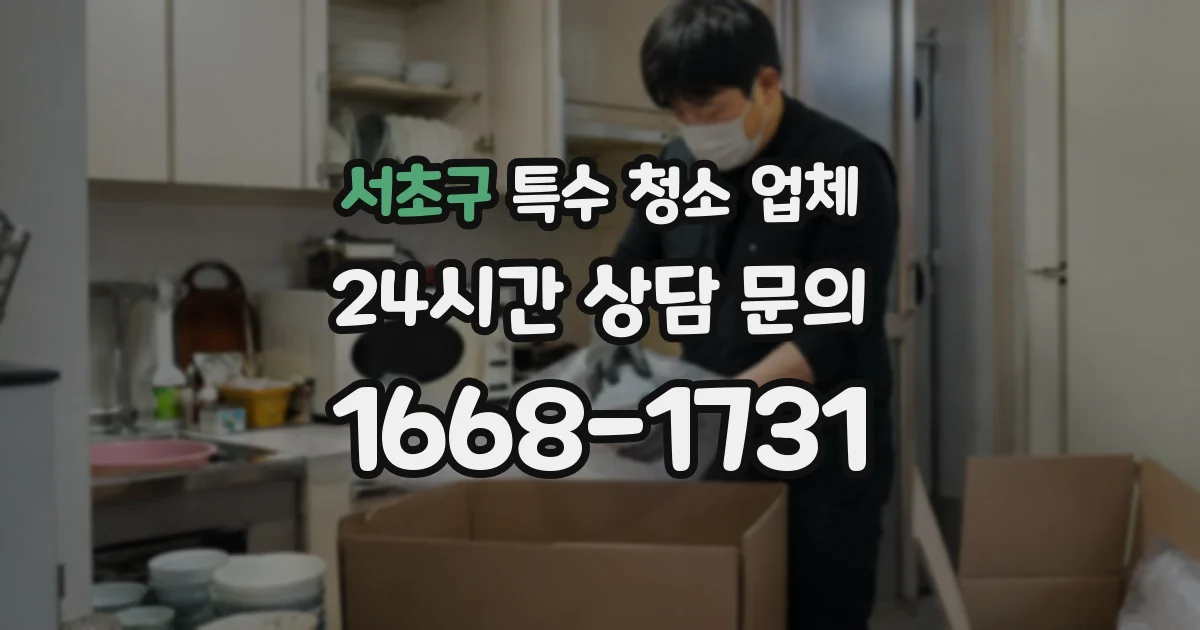 서초구 특수 청소 업체