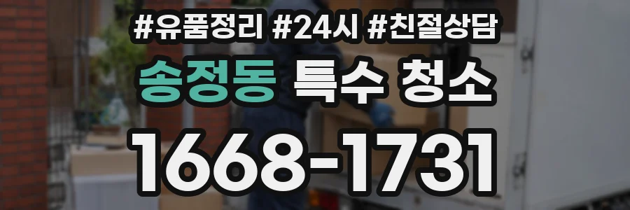 송정동 특수 청소