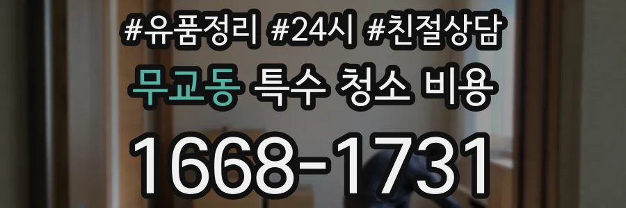무교동 특수 청소 비용