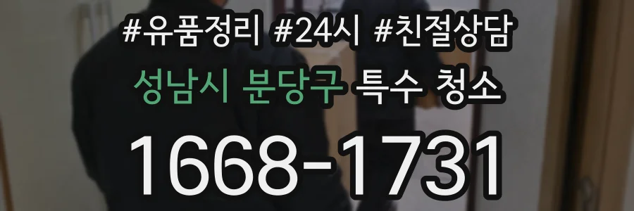 성남시 분당구 특수 청소